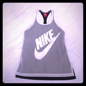 Nike Black and White Jersey Top- size small